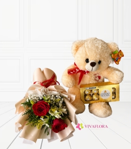 Bouquet + Oso y Chocolates ❤️